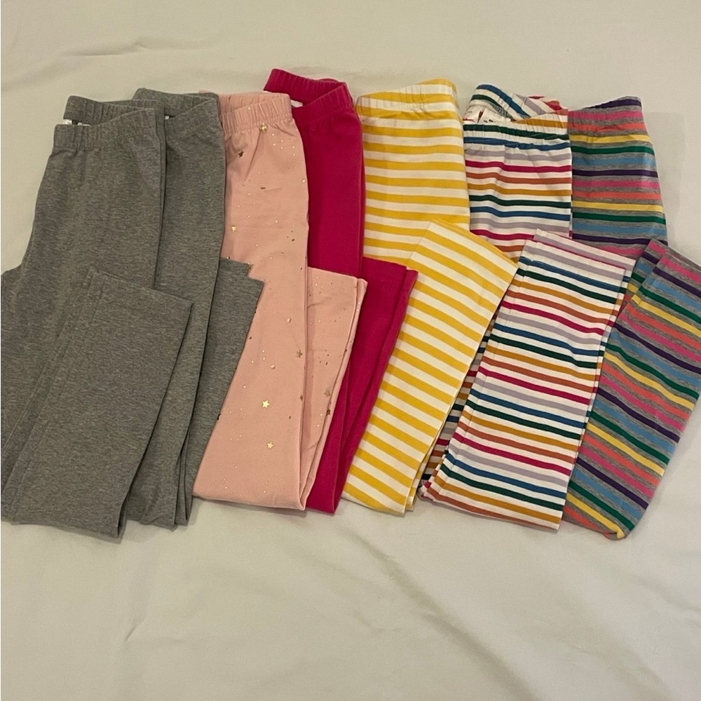 7 pairs of Hanna Andersson leggings size 8